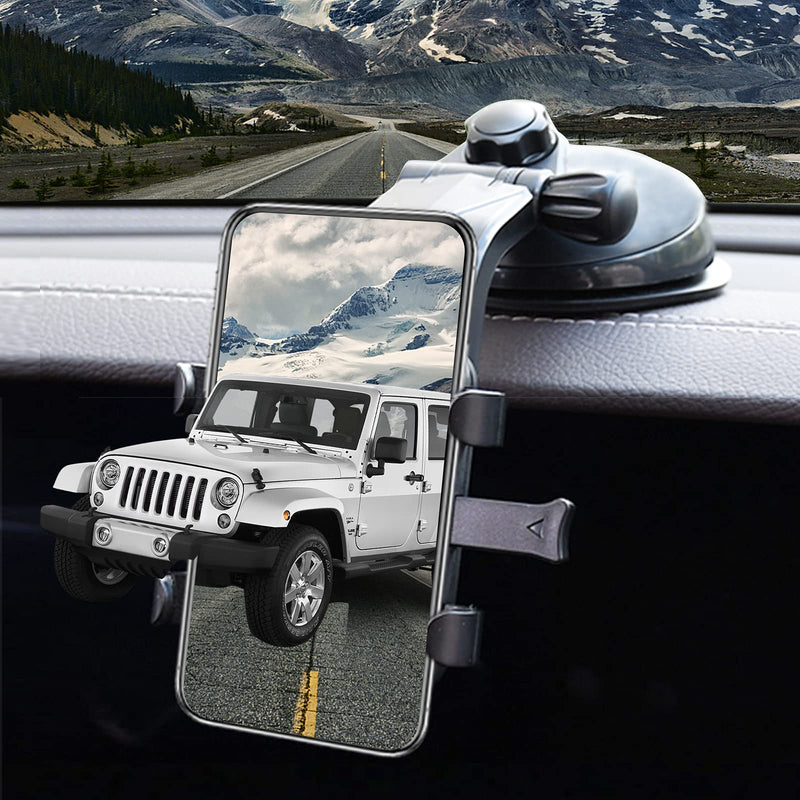 Dashboard windshield car phone holder.