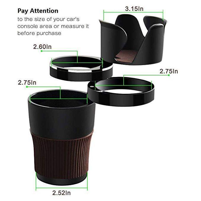 5-in-1 Multi-functional Car Cup Holder - 43% OFF