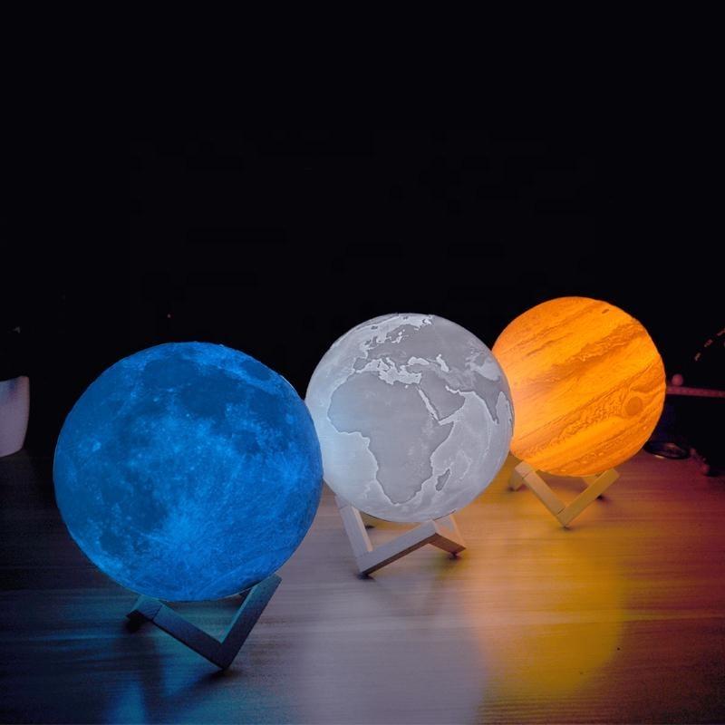 3D Color Changing Planet Lamp