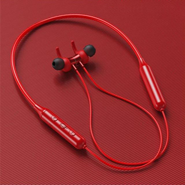 Wireless bluetooth magnetic sports running headphones.