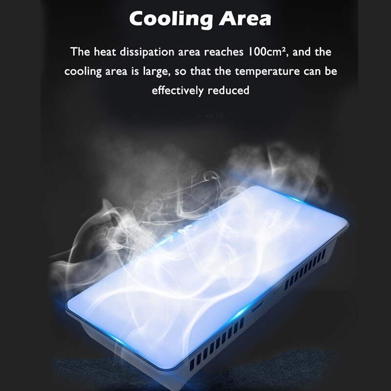 Dual Module Tablet Cooler Pad High Power Cooling Fan 10 inch Semiconductor Radiator For Mobile Phone Ipad Tablet Cooling Pad.