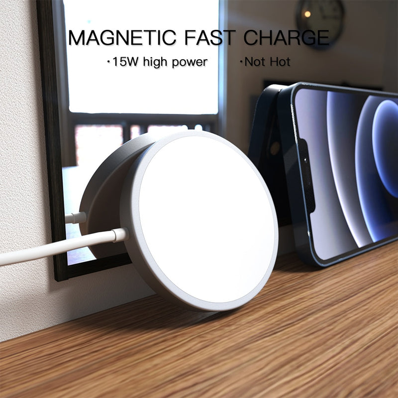 15W magnetic wireless charger for iPhone 12 Pro Max 12pro Qi fast charger