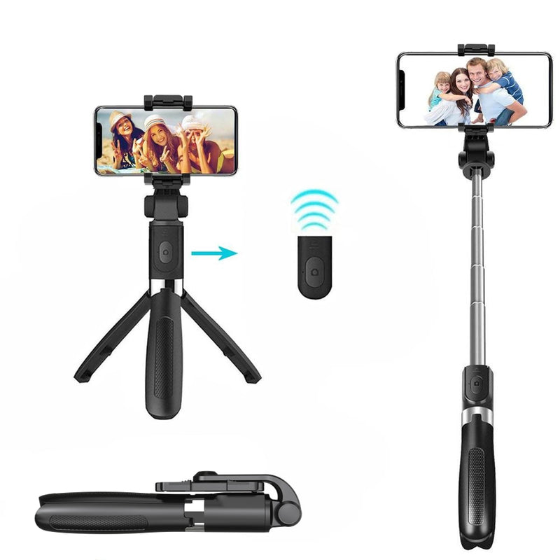 Selfie Stick Bluetooth Remote Control for Phone 3 In 1 Wireless Monopod for Smartphone Mobile Foldable Handheld Selfie Stick.